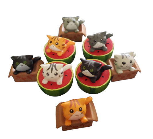 Generic Cute Kittens figurines in Summer,cake toppers, Fgty2