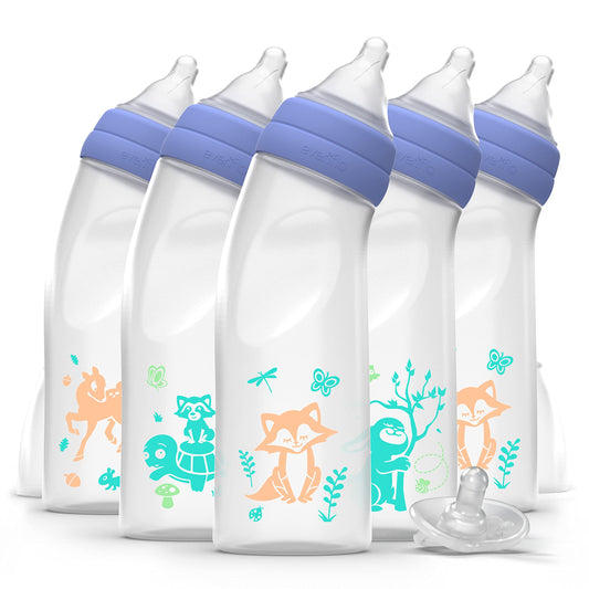 Balance + Angled Standard Neck Bottle 9oz 6pk with Balance + Pacifier Sample